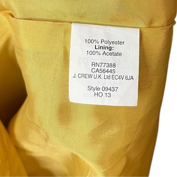 J.Crew Yellow & Black Patterned Shift Dress - Picture 6 of 6